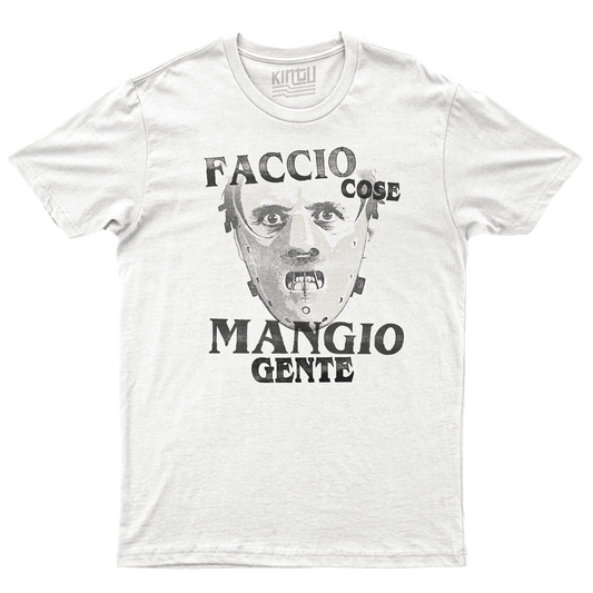 Kintu T-Shirt Faccio Cose  Mangio Gente - Hannibal