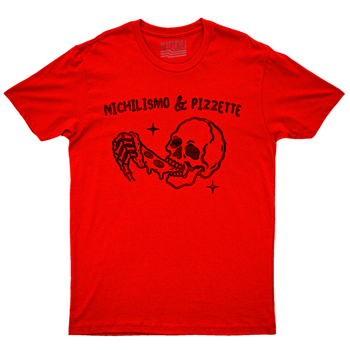 Kintu T-Shirt Nichilismo e pizzette - divertente