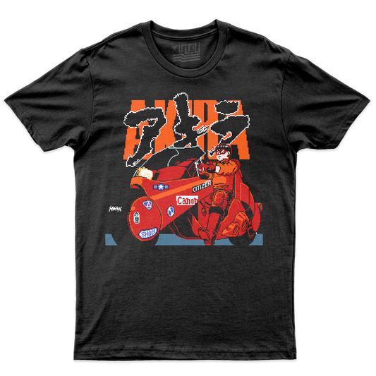 Kintu T-Shirt AKIRA PIXEL ART - retro game anime manga